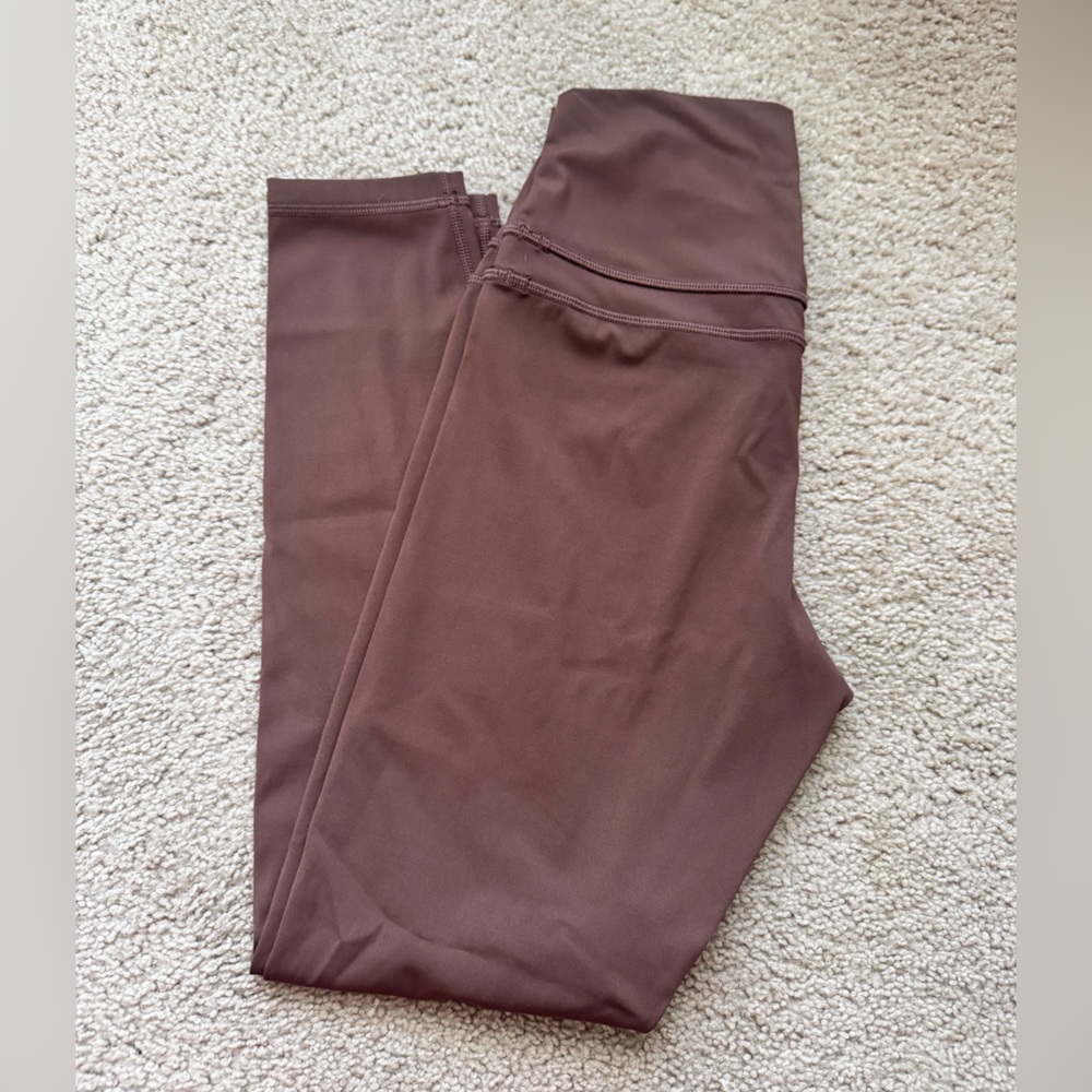 CRZ YOGA coffee brown Nakedfeel Double Waistseam Legging 25"